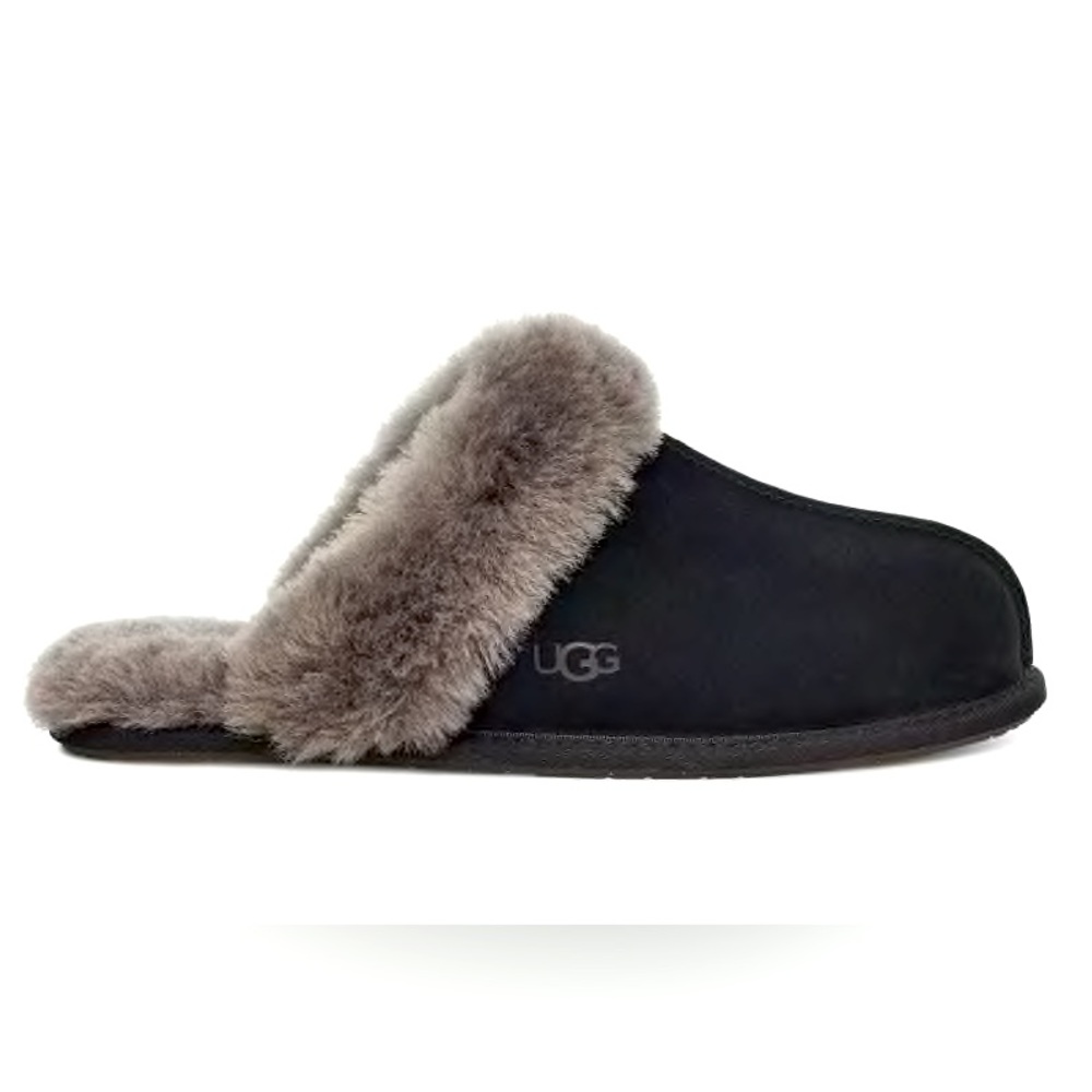 UGG black/grey Scuffette II house slippers size 7